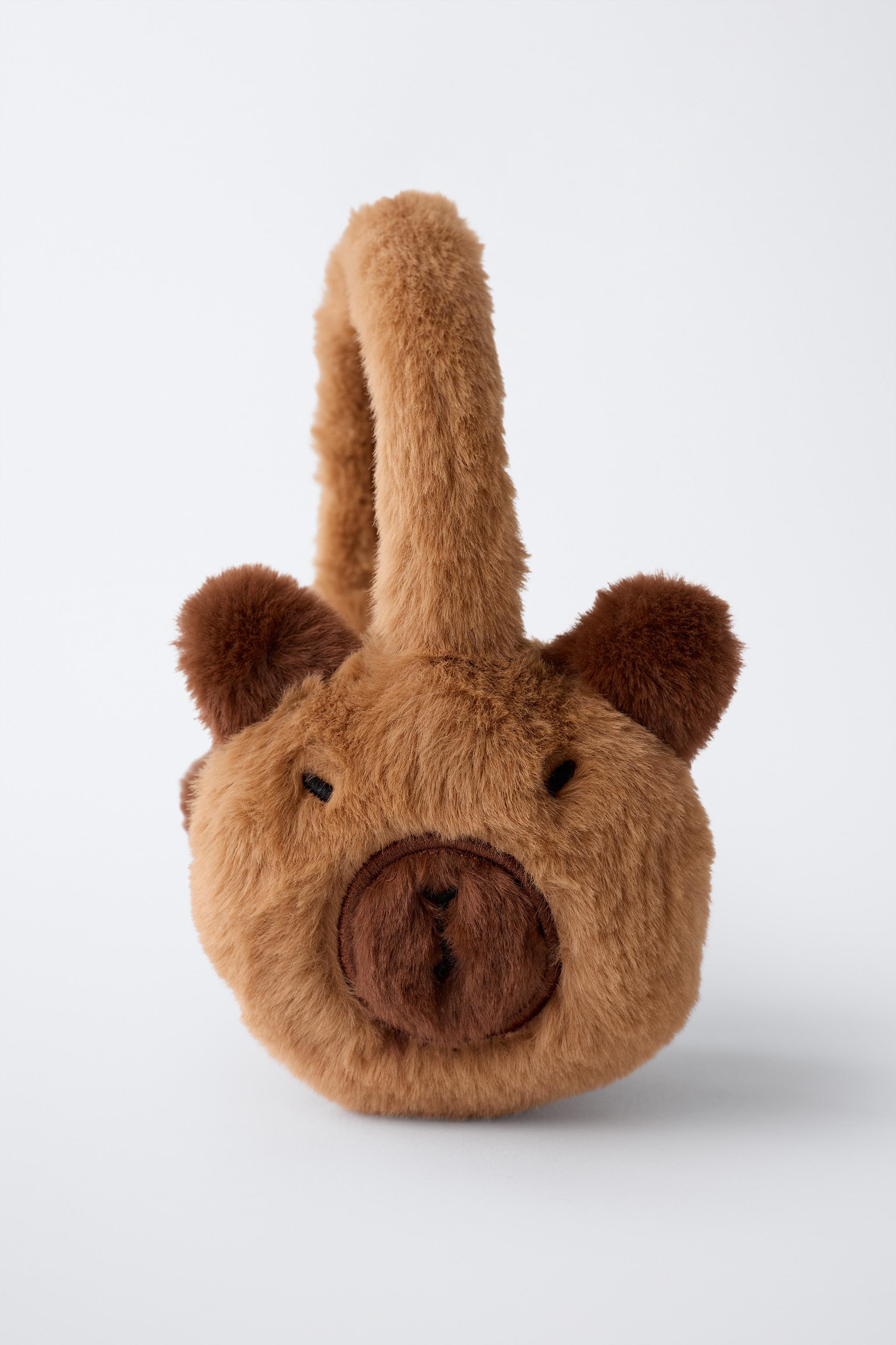 CACHE-OREILLES EFFET FOURRURE CAPIBARA